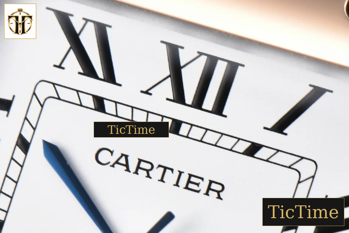 Santos de Cartier Medium 35mm AF SS White Dial RG Bezel Orange Leather Strap Miyota 9015 — foto 4