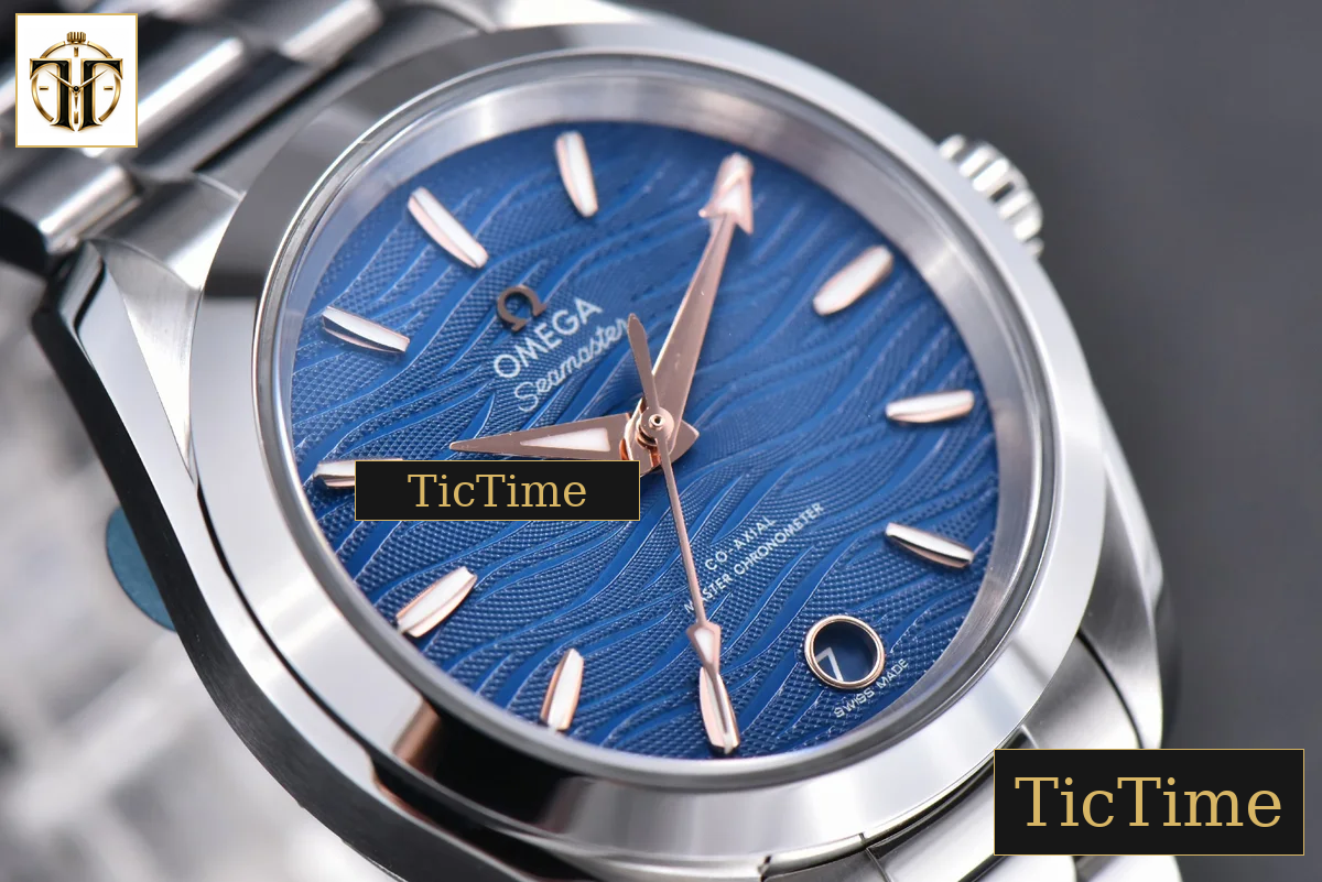 Aqua Terra 150M Ladies 34mm VSF Blue Dial RG Marker SS Bracelet A8800 — foto 10