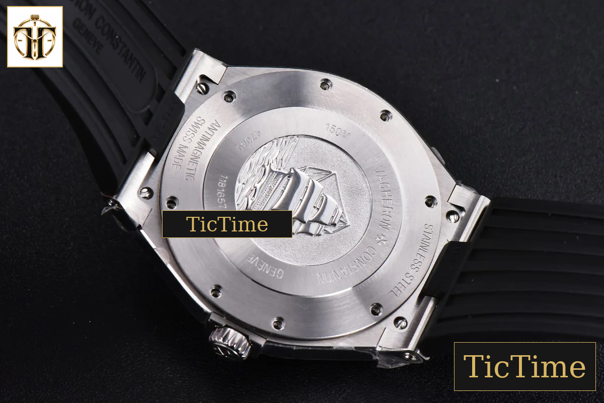 Overseas 47040 42mm MKF White Textured Dial Rubber Strap 9015 — foto 17