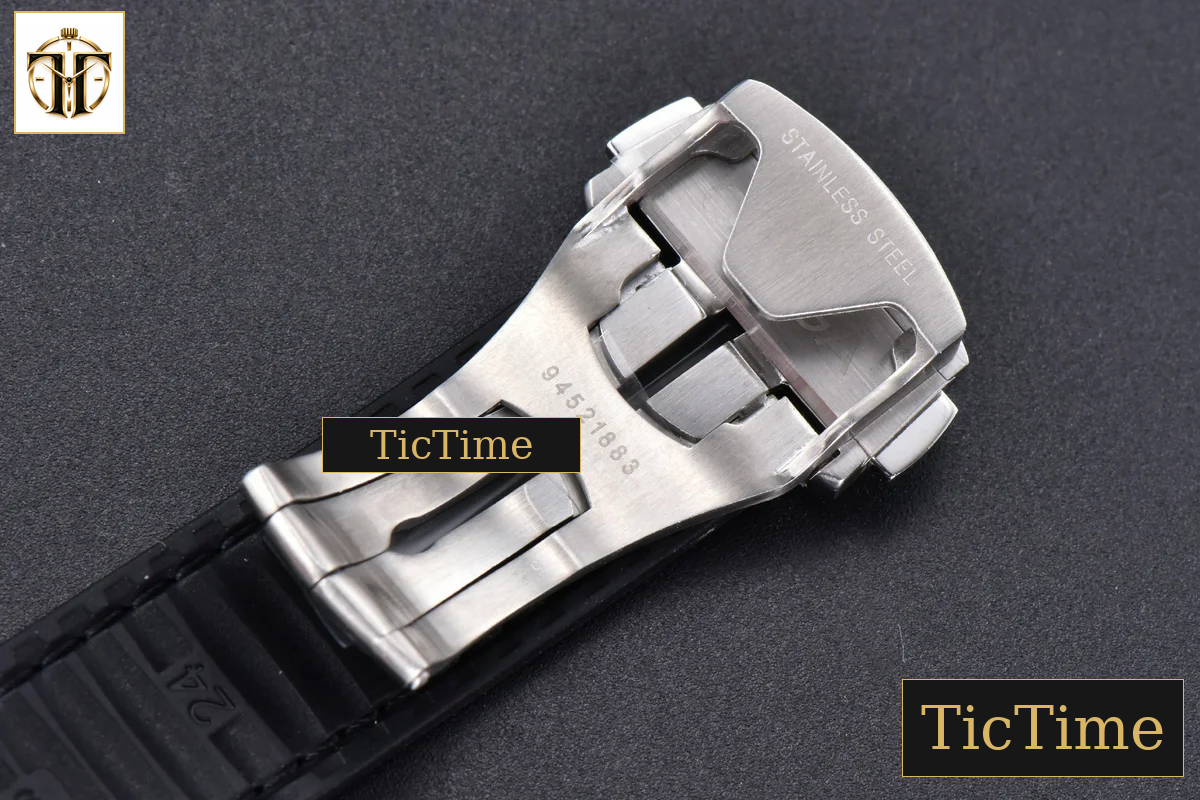 Constellation 41mm VSF Black Ceramic Black Dial Black Gummy Strap A8900 — foto 32