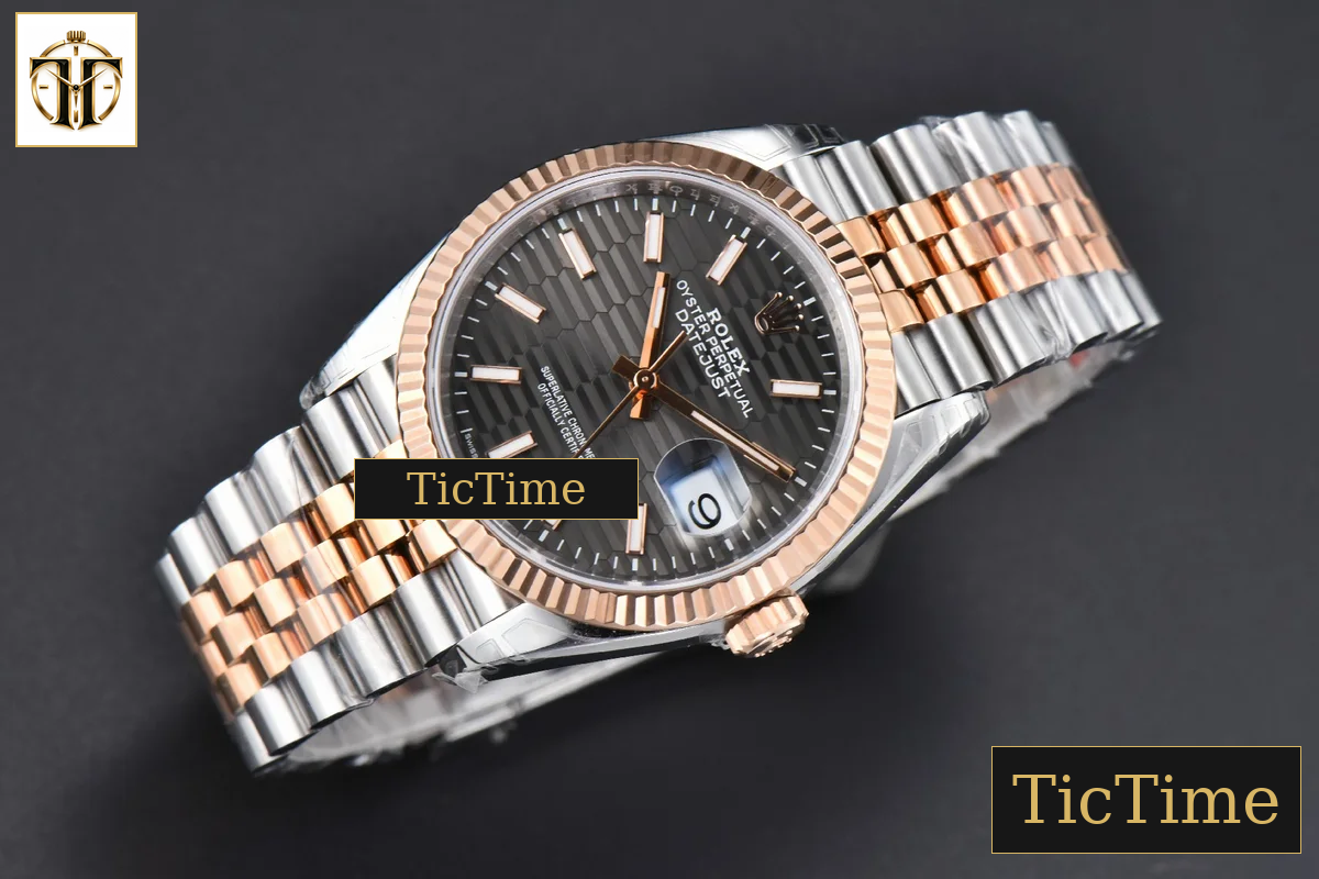 DateJust 126231 36mm VSF RG/SS Gray Motif Dial Jubilee Bracelet VS3235 — foto 3