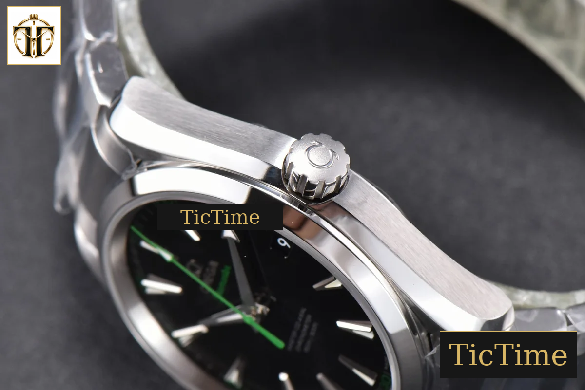 Aqua Terra 150M 41mm VSF Black Dial Green Hand SS Bracelet A8500 — foto 11