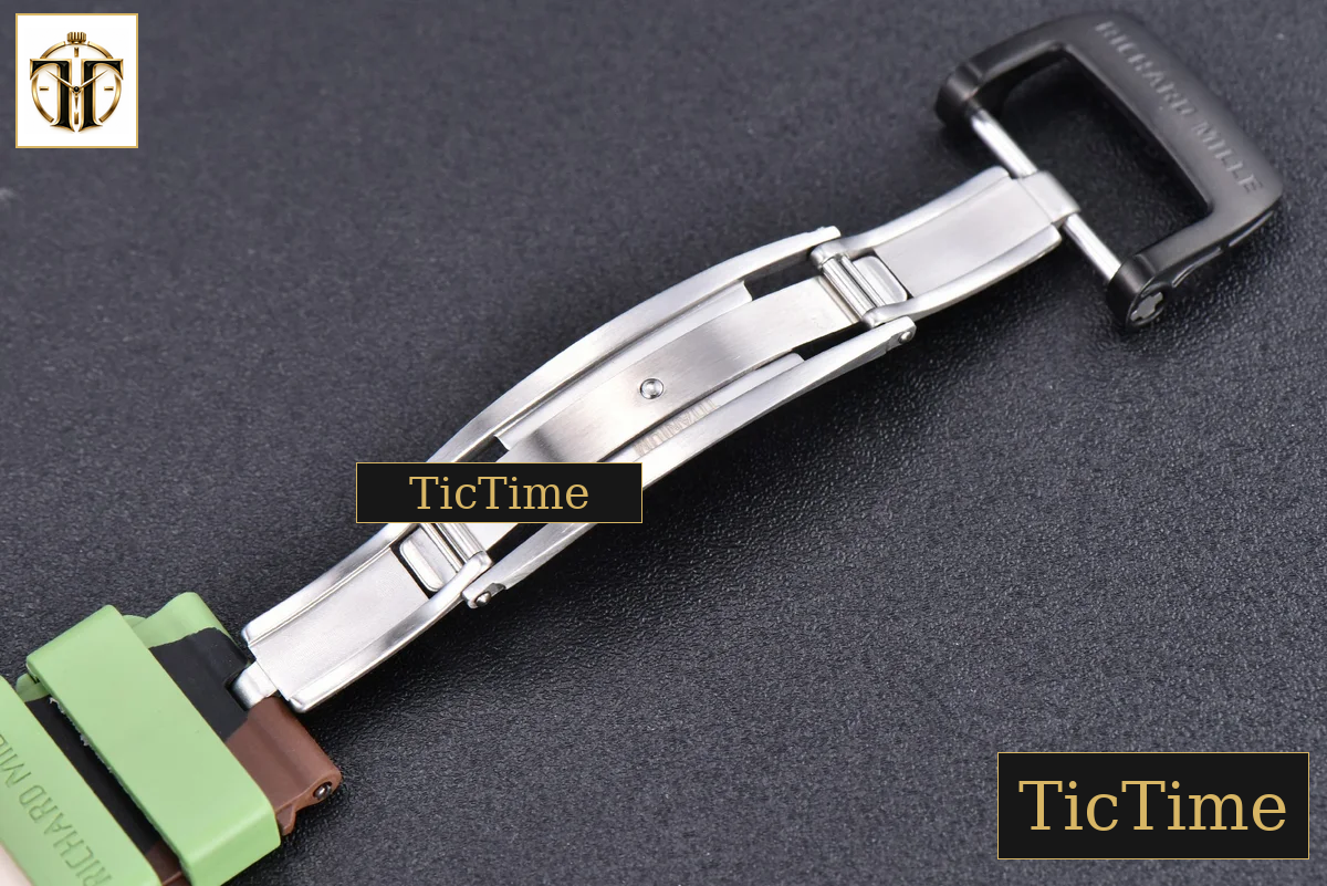 RM035-02 KVF Skeleton Dial Red Green Camouflage Rubber Strap V3 Miyota8215 — foto 24
