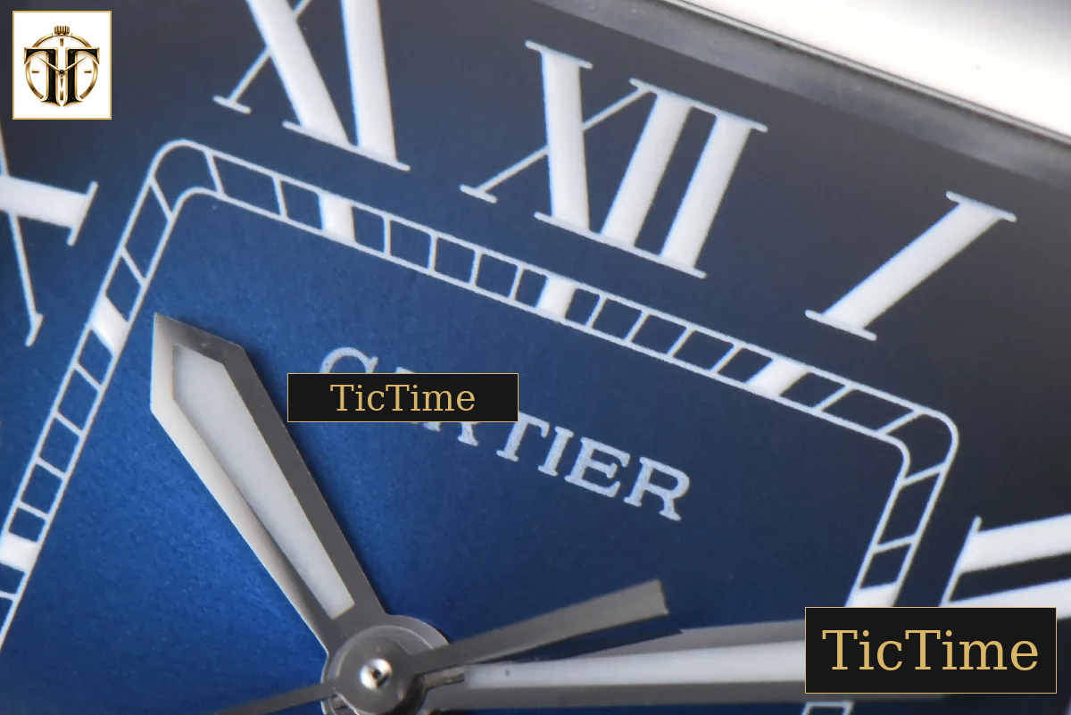 Santos de Cartier Medium 35mm BVF SS Blue Dial SS Bracelet Miyota 9039 — foto 6