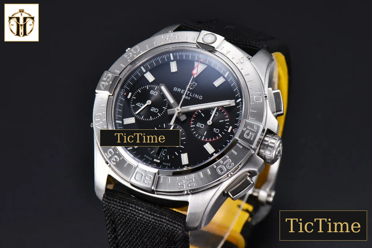 Avenger Chronograph 44mm BLSF SS Black Dial Black Nylon Strap A7750 — foto 4