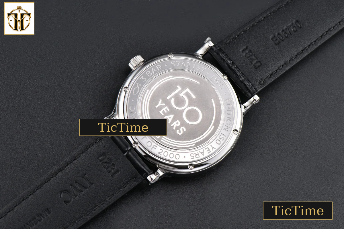 Portofino ‘150 Years’ 40mm V7F White Dial Blue Hands Black Leather Strap A2892 — foto 15