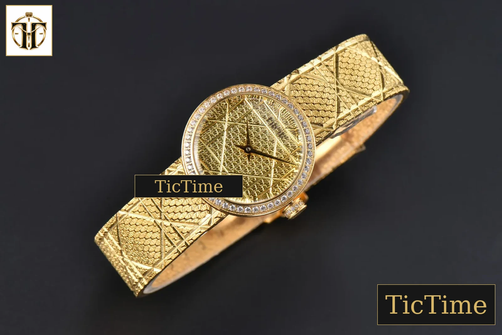 La D My Dior 25mm K11F Diamond Gold Dial Quartz — foto 3