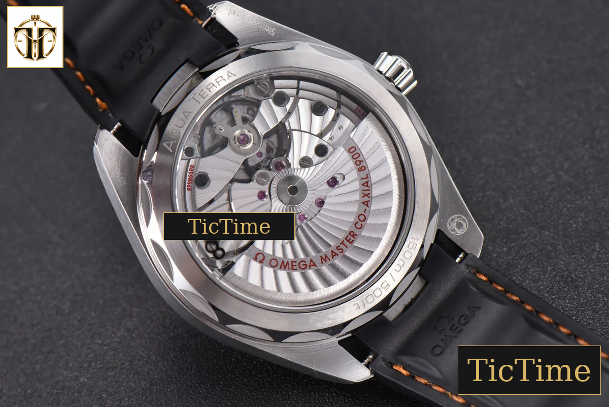 Aqua Terra 150M SeaMaster 41mm VSF White Dial Orange Hands Black Rubber Strap A8900 — foto 17