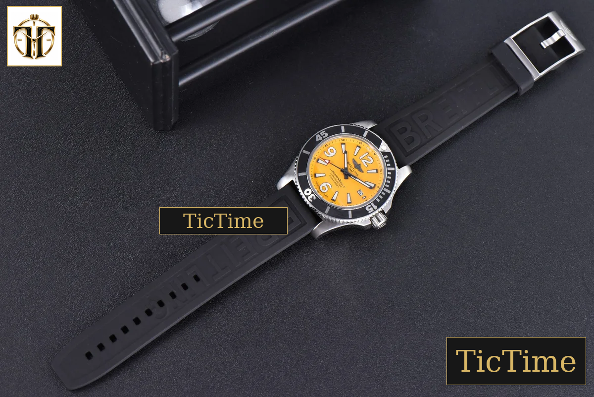Superocean Automatic 44mm TF Yellow Dial Black Rubber Strap A2824 — foto 19