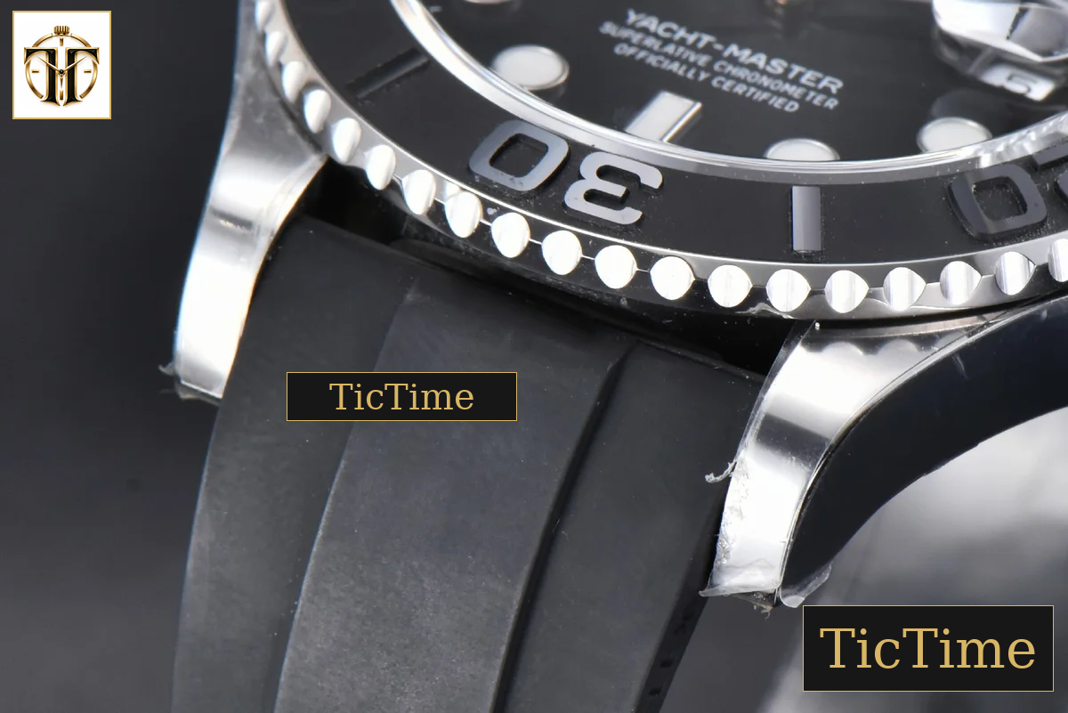 Yacht-Master 3D 226659 42mm Clean Factory Black Ceramic Bezel Oysterflex Strap VR3235 — foto 11
