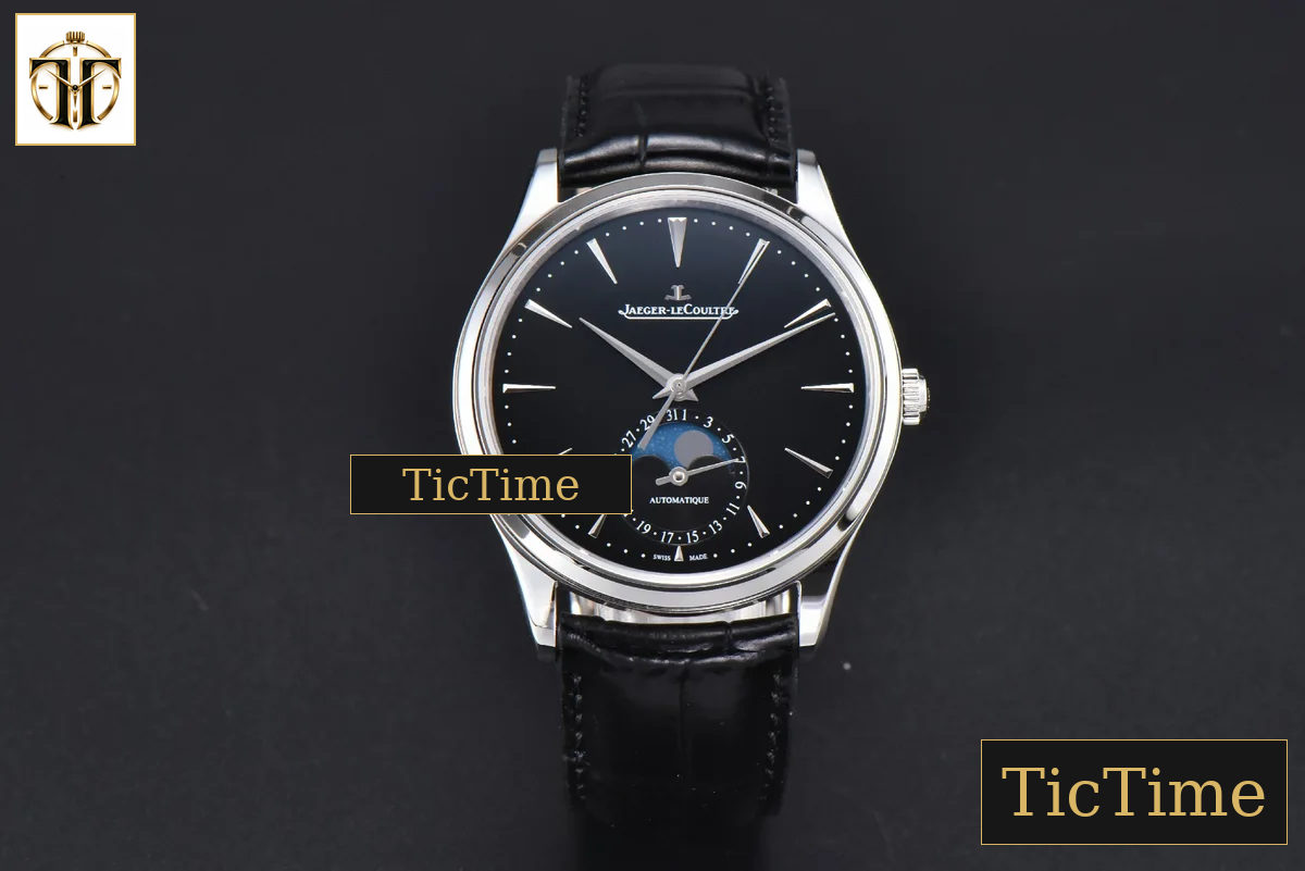 Master Ultra Thin Moonphase 1368420 39mm APSF Black Dial Leather Strap SA925 — foto 2