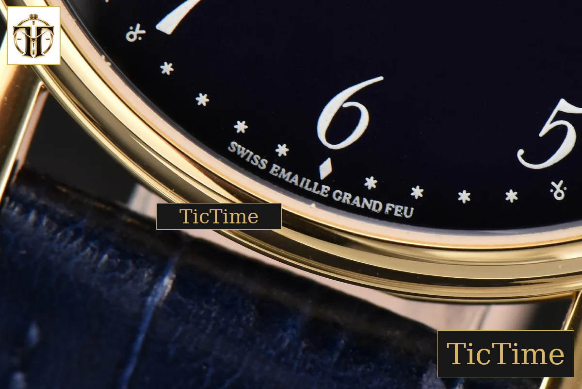 Classique 5177 38mm LTF YG Black Dial Digital Marker Blue Leather Strap MY9015 — foto 8