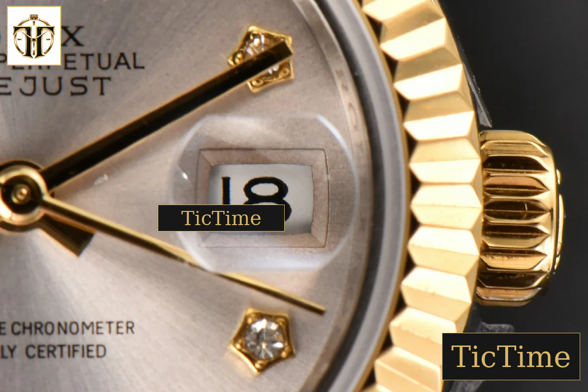 DateJust Ladies 28mm WF YG/SS Silver Dial Diamond Roma Marker Jubilee Bracelet A2236 — foto 9