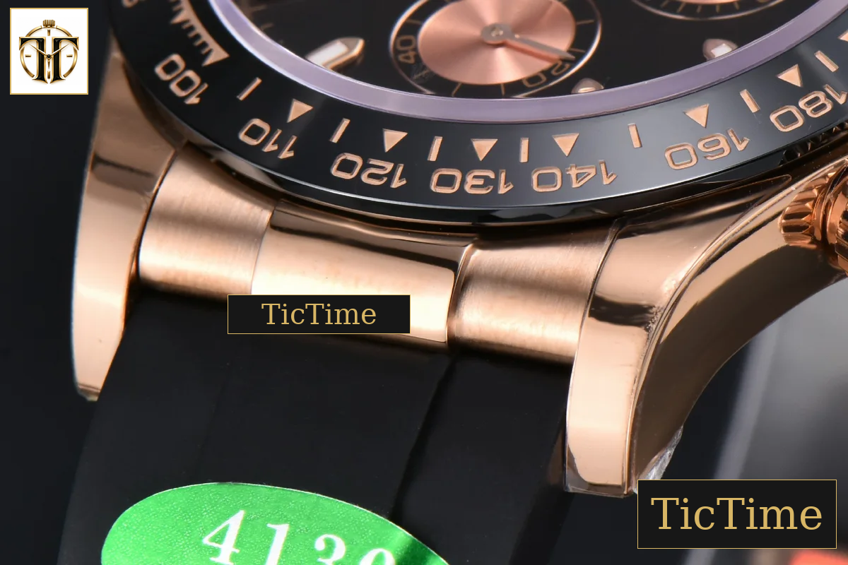 Daytona 116515 APSF RG Black Dial Ceramic Bezel Lume Marker Oysterflex Strap Tungsten Version SH4130 — foto 11