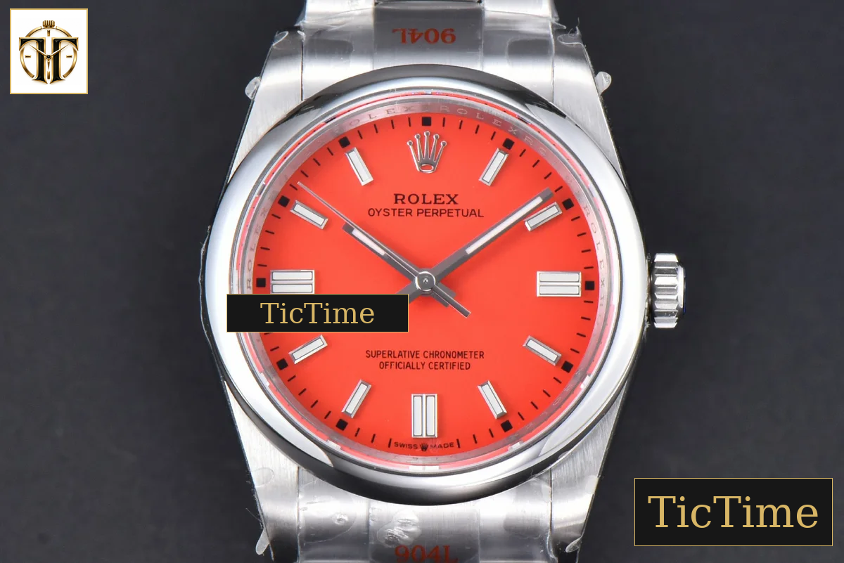 Oyster Perpetual 904L 126000 36mm GMF Red Dial SS Bracelet VR3230 — foto 2