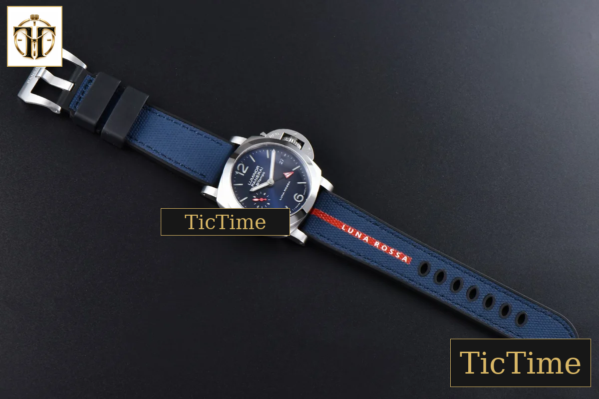 Quaranta BiTempo Luna Rossa PAM1404 40mm VSF Blue Dial Gummy Strap P900 — foto 30