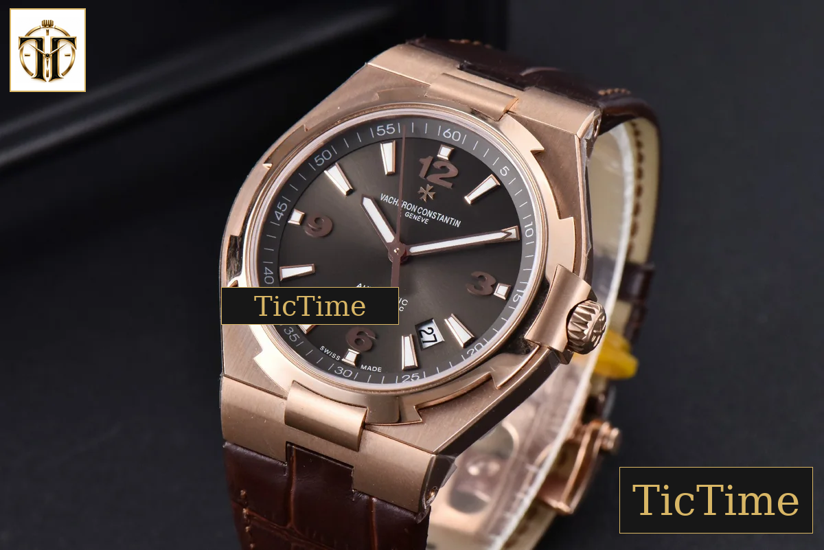 Overseas 47040 42mm MKF RG Brown Dial Leather Strap 9015 — foto 9