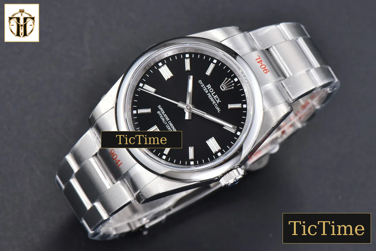 Oyster Perpetual 904L 126000 36mm GMF Black Dial SS Bracelet VR3230 — foto 4