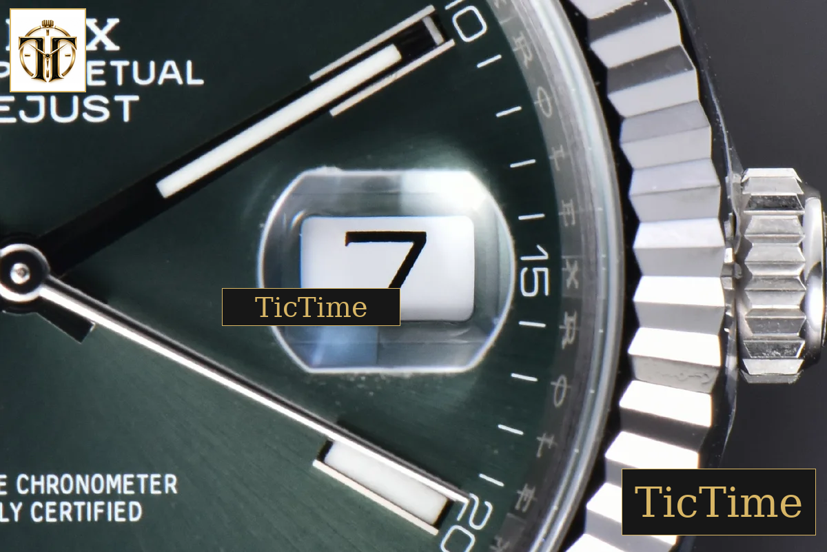 DateJust 904L Mint 126334 41mm Clean Factory Green Dial Oyster Bracelet VR3235 — foto 5