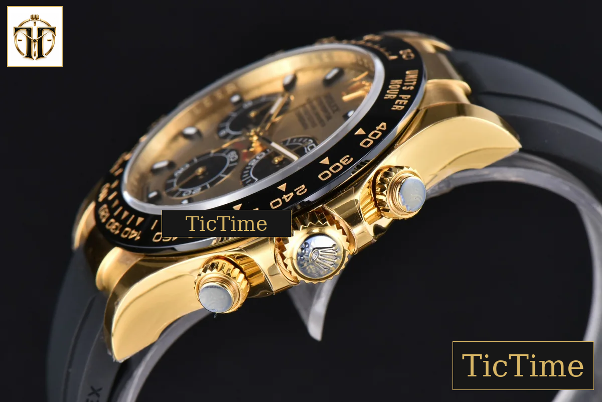 Daytona 904L 116518 40mm VSF YG YG Black Subdial Oysterflex Strap DD4130 — foto 11