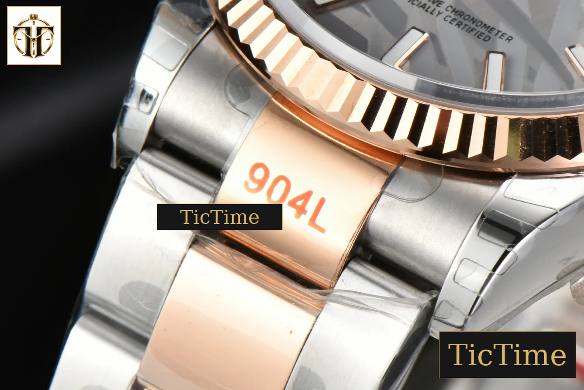 DateJust 36mm EWF RG/SS Silver Plam Dial Oyster Bracelet A3235 — foto 11