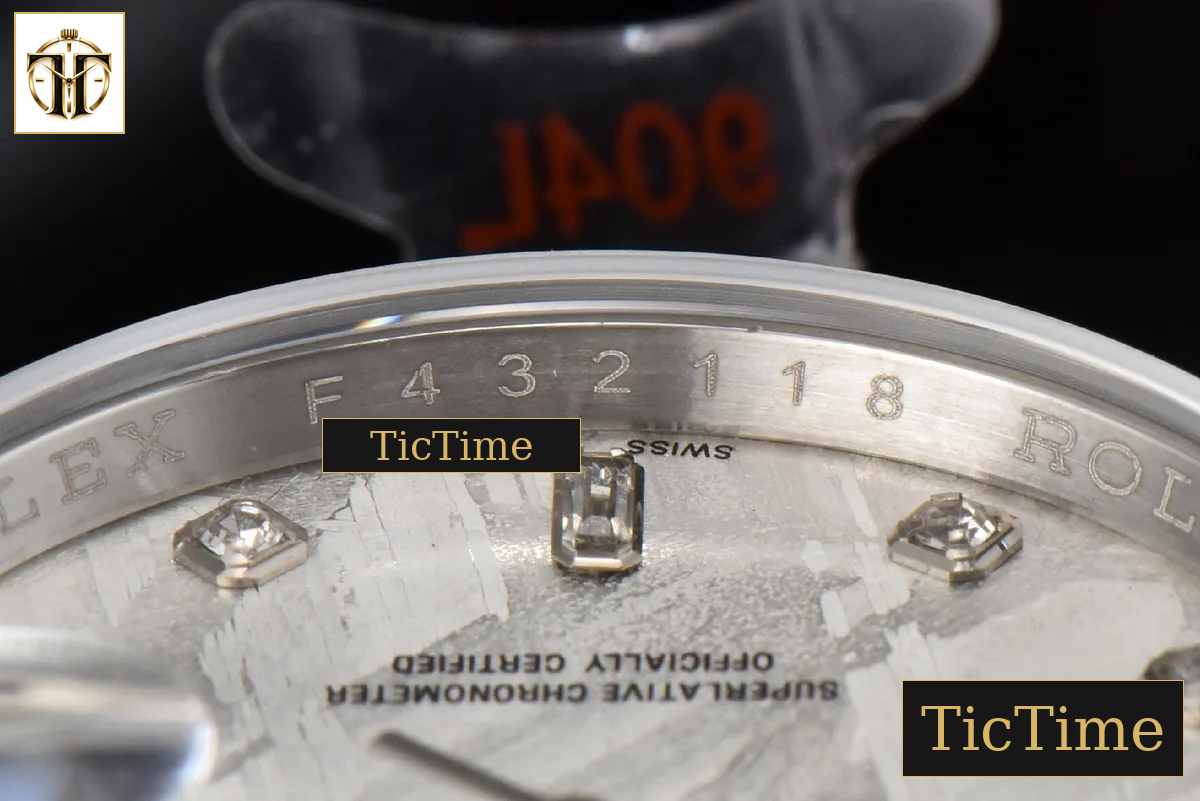 Daydate 36mm GMF Diamond Meteorite Dial Diamond Marker SS Bracelet A3235 — foto 14