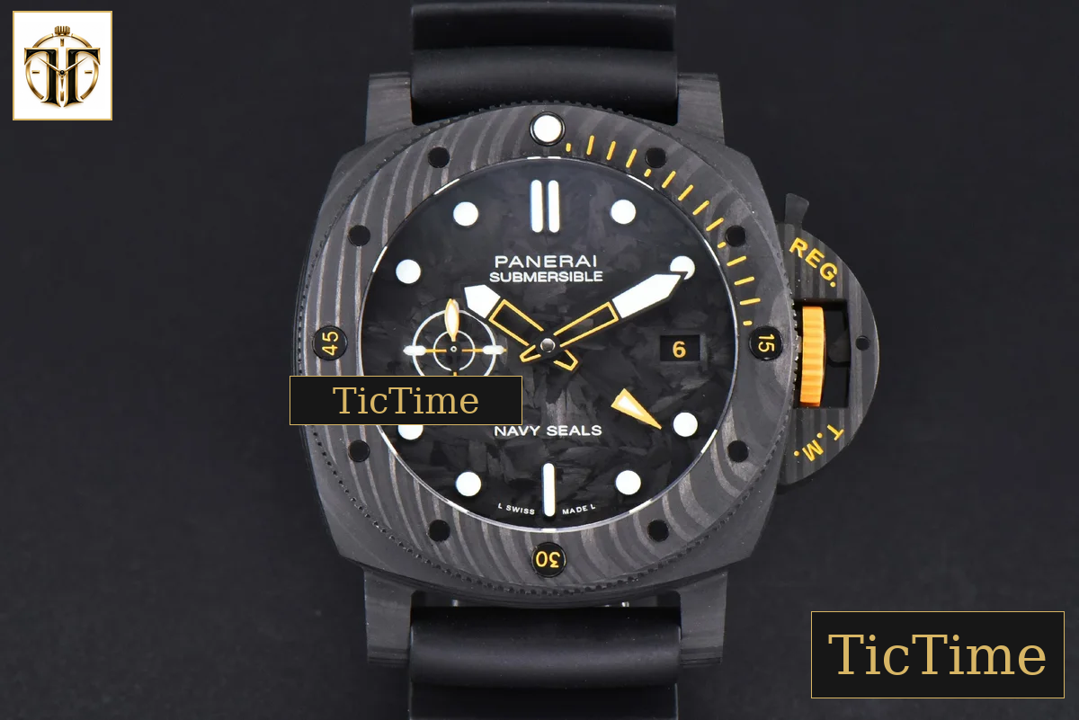 Submersible GMT Carbotech PAM 1324 44mm VSF Black Dial Rubber Strap P900 — foto 2