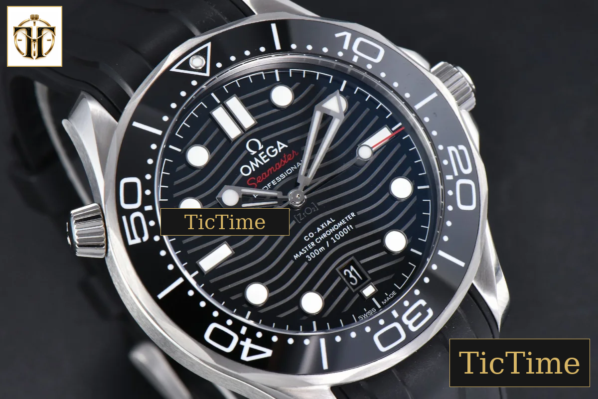 Seamaster Diver 300M 42mm ZF Black Ceramic Black Dial Black Rubber Strap A8800 — foto 11