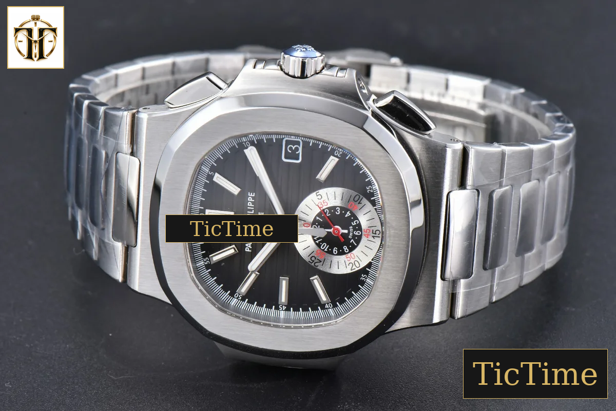 Nautilus 5980 40.5mm PPF Black Dial SS Bracelet A28-520 — foto 12