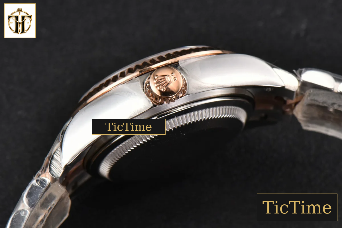 DateJust Ladies 28mm WF RG/SS Green Dial Diamond Marker Jubilee Bracelet A2236 — foto 17