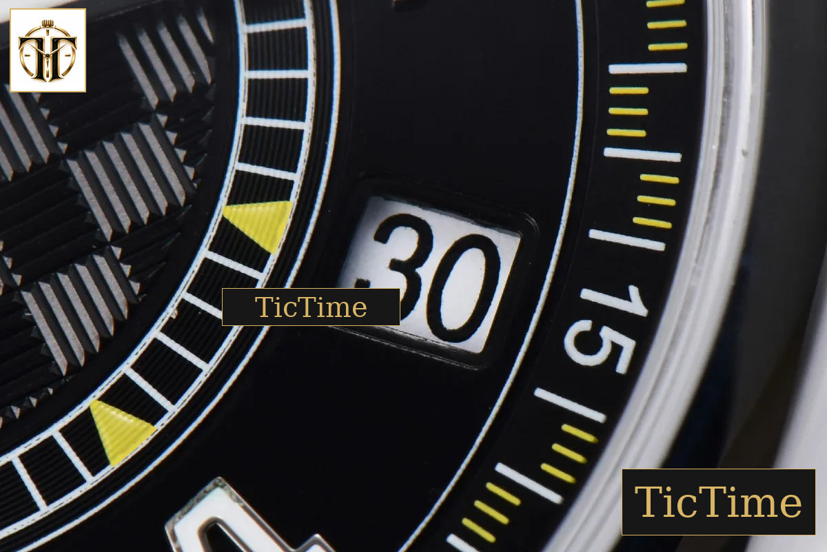 Calatrava 6007G 40mm ZF Black Dial Yellow Hand Nylon Strap 9015 — foto 7