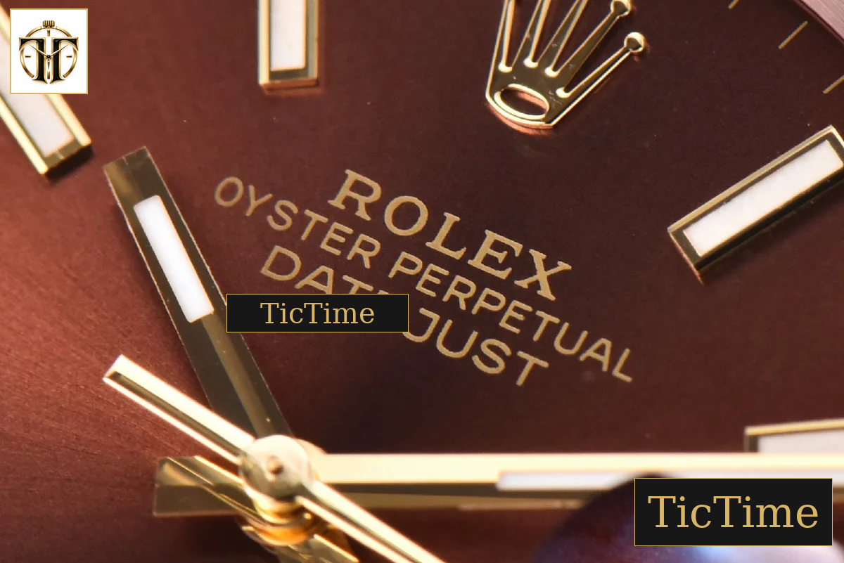 Datejust 41mm GMF YG/SS Brown Dial Stick Marker Fluted Bezel Jubille Bracelet VR3235 — foto 6