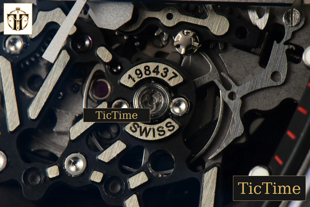 NTPT RM035-02 ZF Skeleton Dial Black Rubber Strap V5 NH05A — foto 7