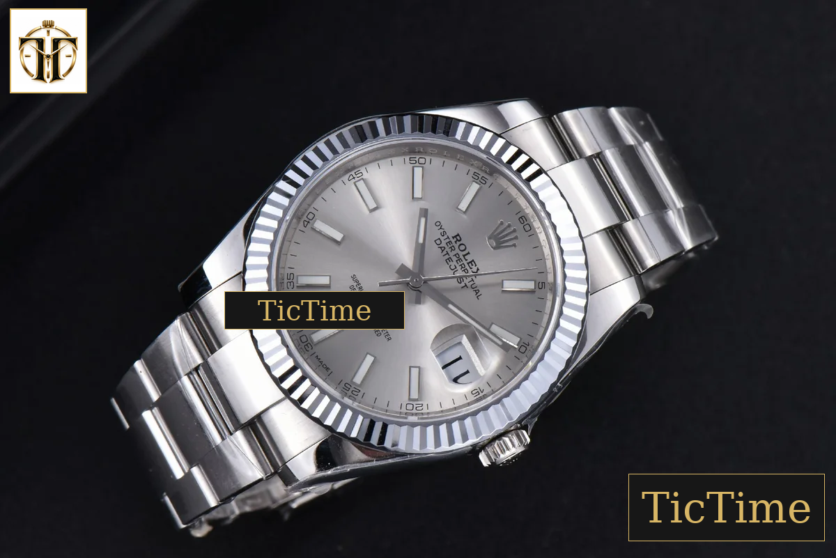 DateJust Fluted Bezel 126334 41mm VSF Silver Dial Oyster Bracelet VS3235 — foto 30