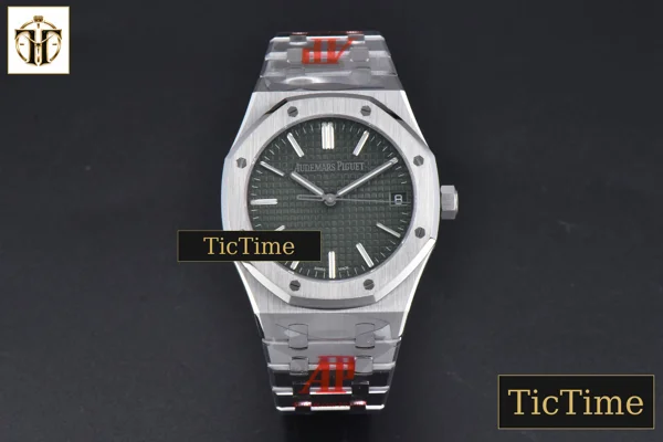 Foto frontal — Royal Oak “50th Anniversary” 15510 41mm ORF SS Green Dial SS Bracelet SA4302