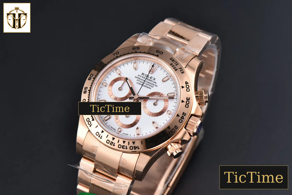 Daytona 116505 APSF RG White Dial Lume Marker RG Bracelet SH4130 — foto 5
