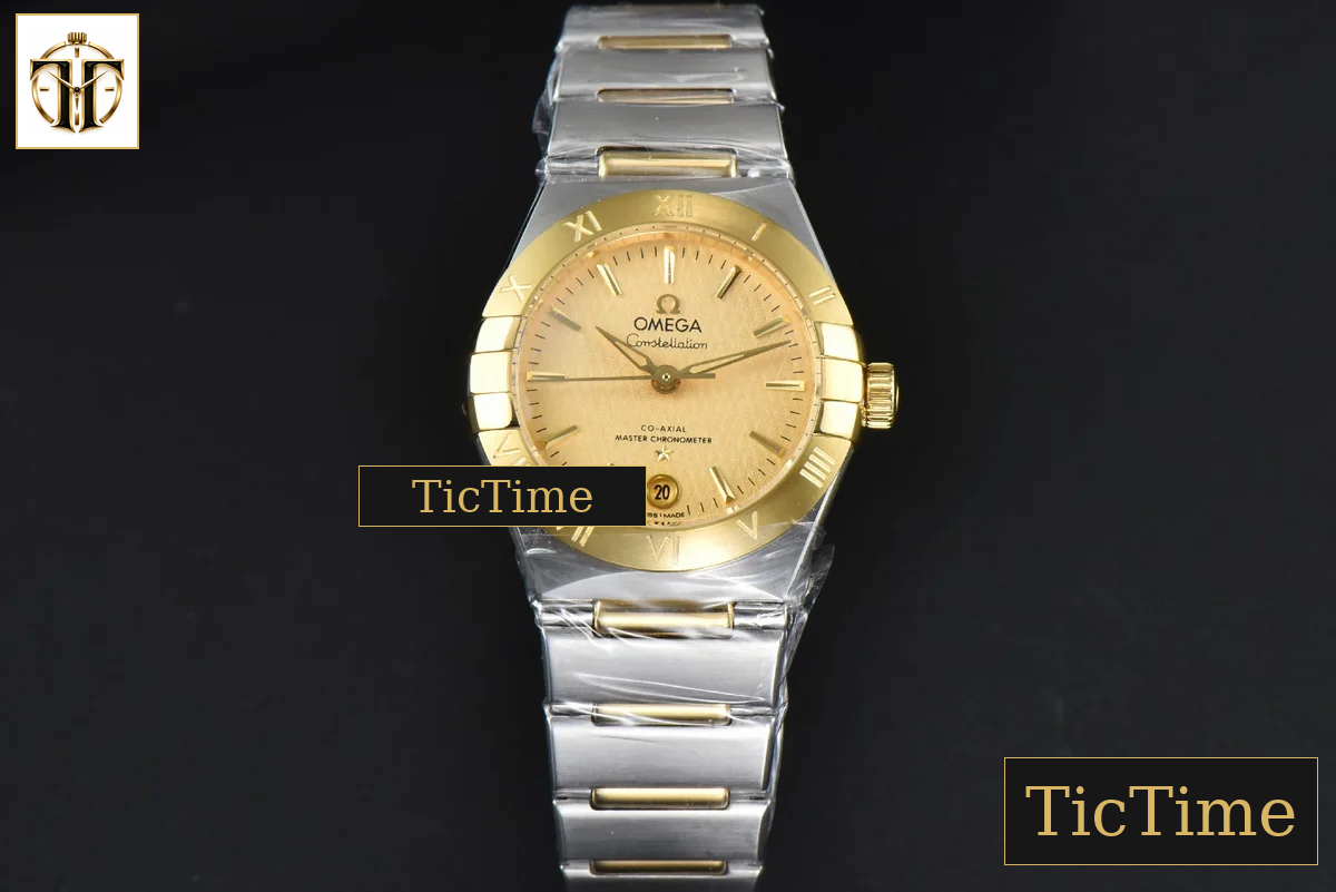 Constellation 29mm TWSF YG Gold Textured Dial YG/SS Bracelet A8700 — foto 3