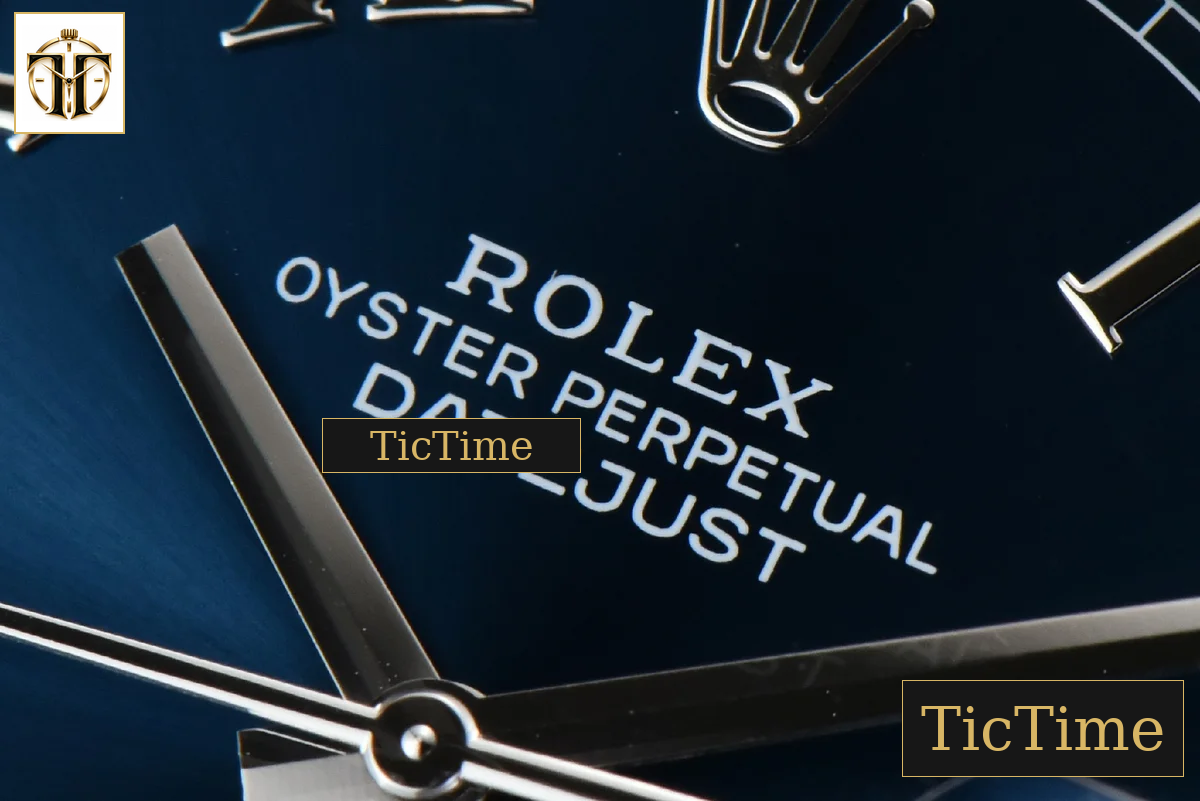 DateJust 904L Fluted Bezel 126334 41mm ARF Blue Dial Roma Marker Jubilee Bracelet 2824 — foto 5