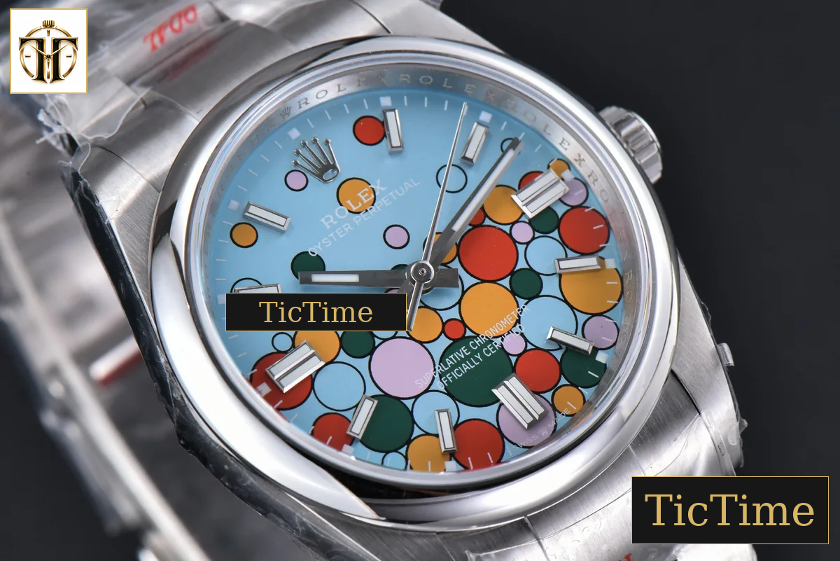 Oyster Perpetual 904L Smooth Bezel 126000 36mm GMF Tiffany Ballon Blue Dial SS Bracelet VR3230 — foto 14