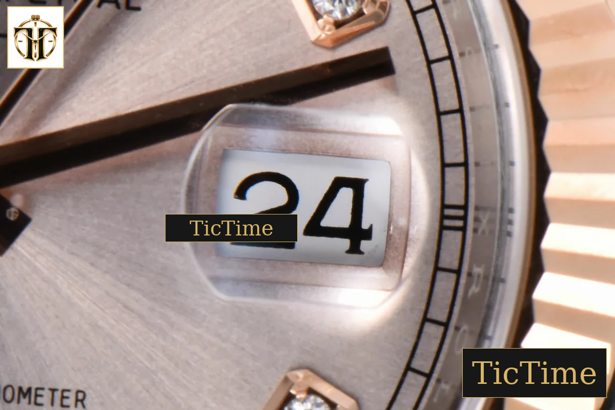 DateJust 126331 41mm Clean Factory RG/SS RG Dial Diamond Marker Oyster Bracelet VR3235 — foto 8