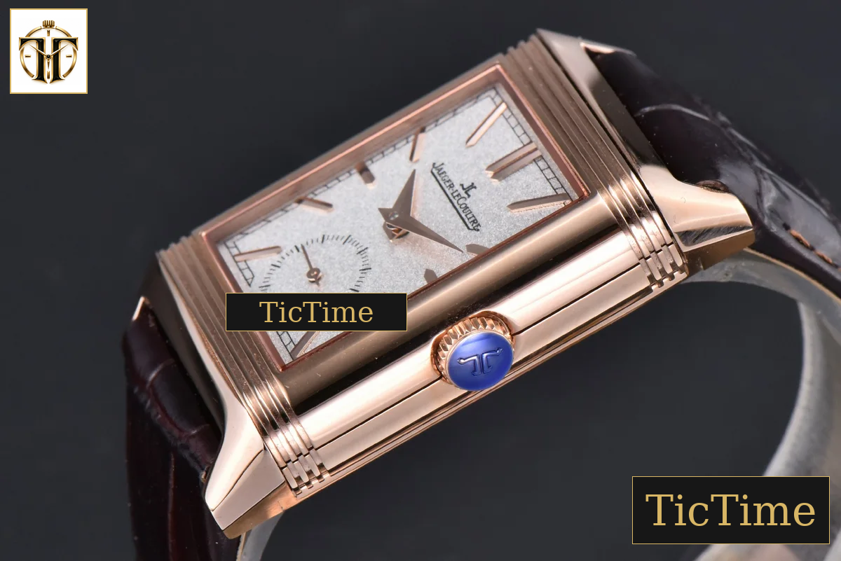 Master Reverso Tribute Small Seconds 30x47mm MGF RG White Dial Brown Leather Strap A854A — foto 10