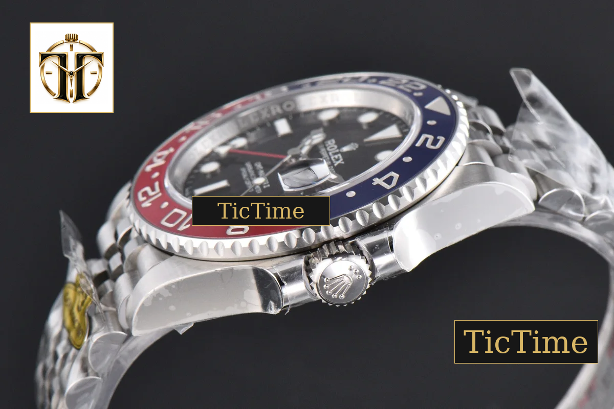 GMT Master BLRO Pepsi 126710 Gold Factory Red/Blue Bezel Jubilee Bracelet V4 — foto 12