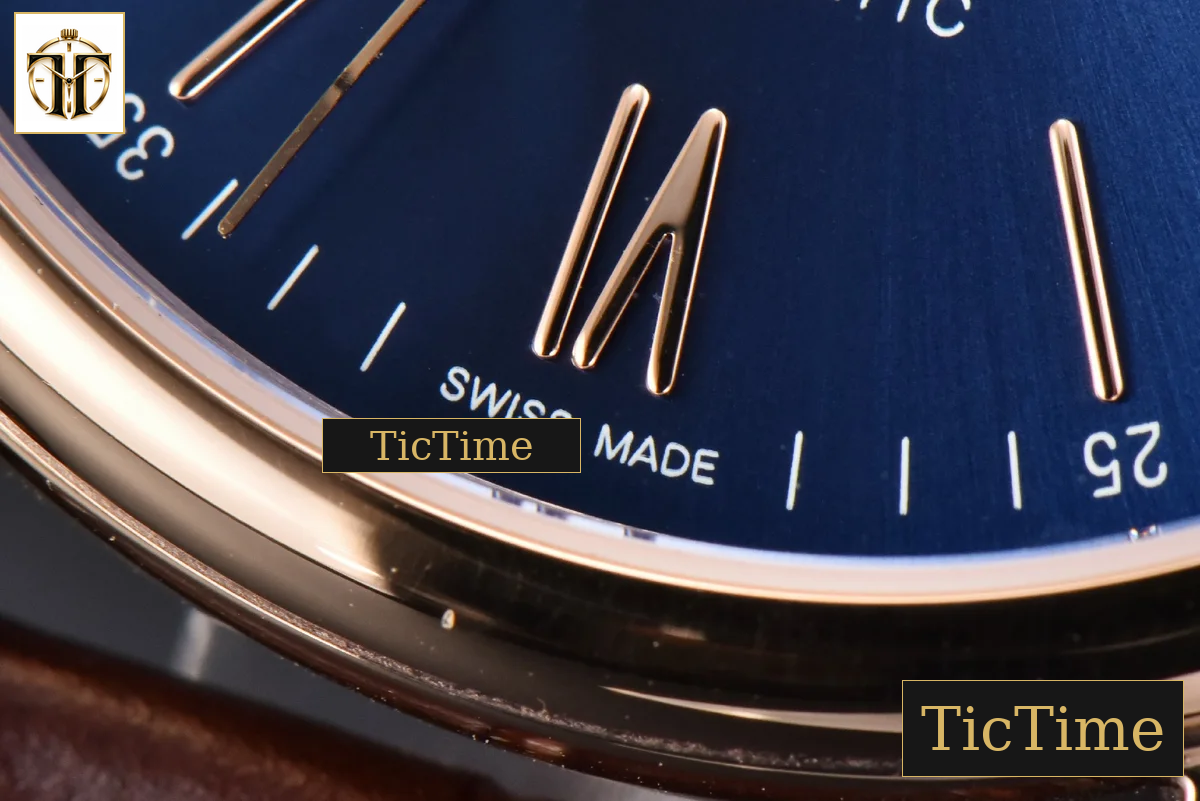 Portofino 40mm V7F RG Blue Dial RG Marker Brown Leather Strap A2892 — foto 8