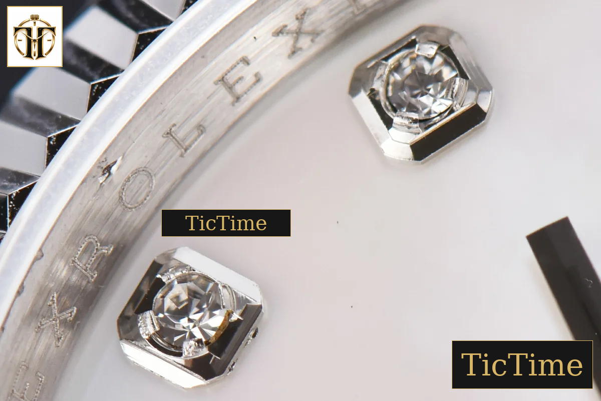 DateJust 36mm GMF SS Smooth Bezel White MOP Dial Diamond Marker Oyster Bracelet VR3235 — foto 8