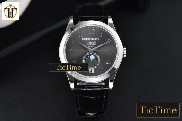 Foto frontal — Complications 5396 38.5mm ZF Gray Dial Moonphase Stick Markers Black Leather Strap MY9015