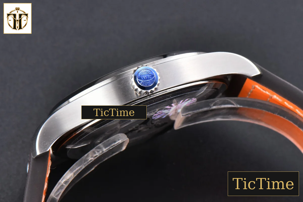 Mark XVIII IWC327010 40mm V7F Blue Dial Brown Leather Strap A2892 — foto 14