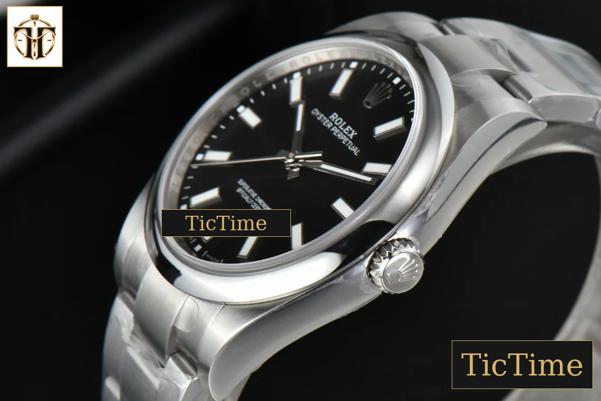 Oyster Perpetual 114300 39mm BPF Black Dial SS Bracelet A2824 — foto 11