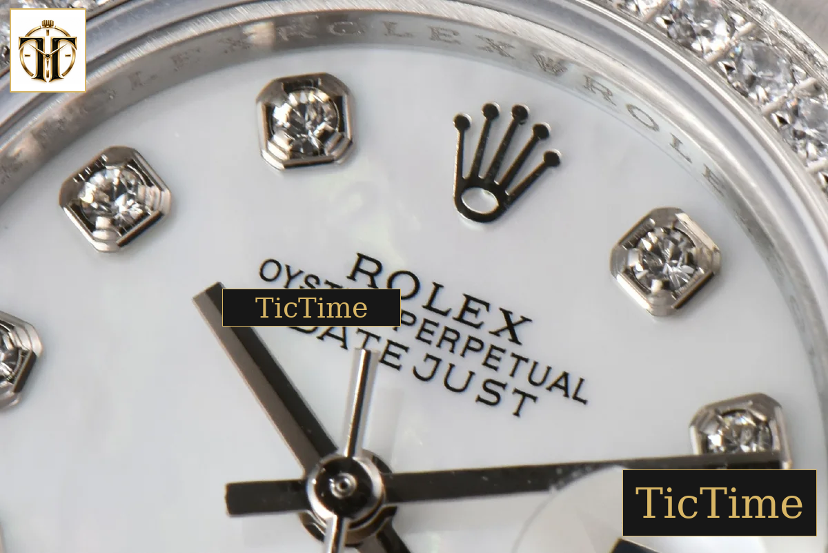 DateJust Ladies 28mm WF Diamond MOP Dial Diamond Marker Jubilee Bracelet A2236 — foto 6