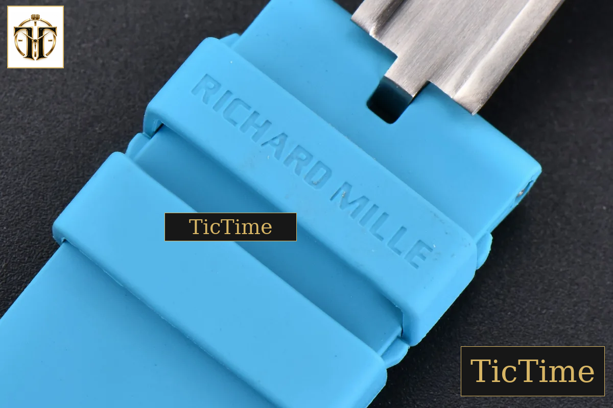 NTPT RM055 43mm ZF Blue Bezel Blue Crown blue Rubber Strap V6 RMUL2 — foto 28