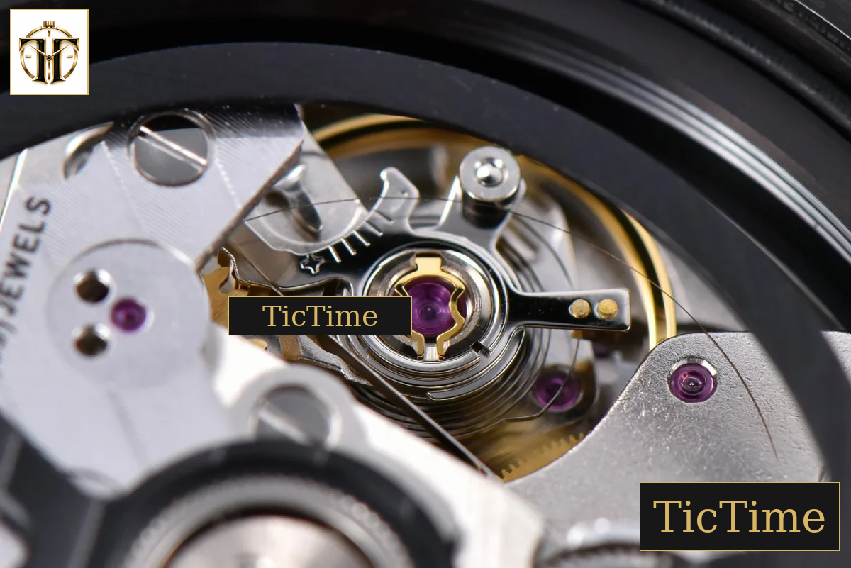 Calibre Heuer 01 Chrono 45mm XF PVD Skeleton Dial Red Hand SS Bracelet A1887 — foto 22